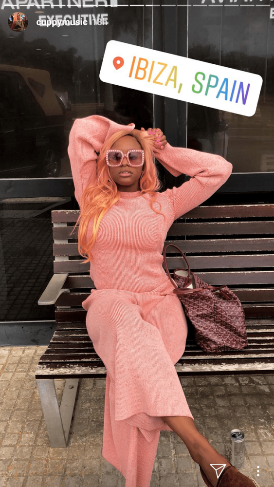 DJ Cuppy Puts Her Sweet Bikini Body On Display, As She Enjoys Vacation With Friends In Ibiza! [Photos]