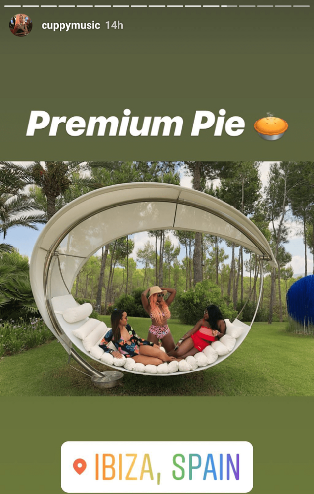 DJ Cuppy Puts Her Sweet Bikini Body On Display, As She Enjoys Vacation With Friends In Ibiza! [Photos]