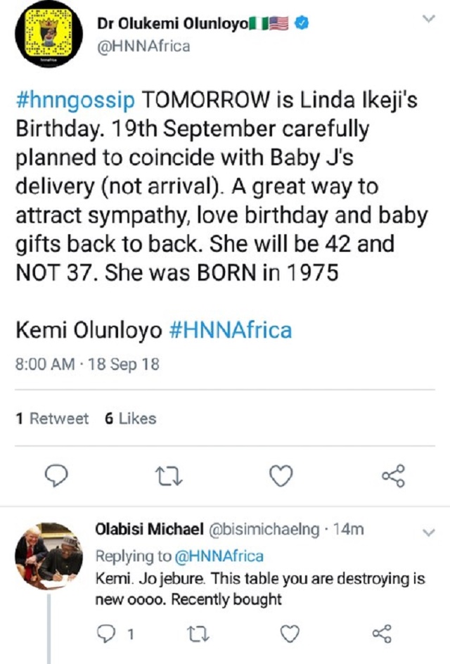 Kemi Olunloyo Releases more Shocking Evidence, Insists That Linda Ikeji Paid Surrogate Mother N1.8M and Photoshopped Her Delivery