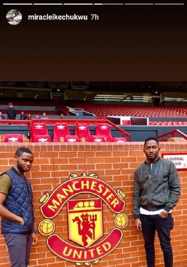 Miracle Visited Manchester United Stadium Days after Dumping Nina [Photos]