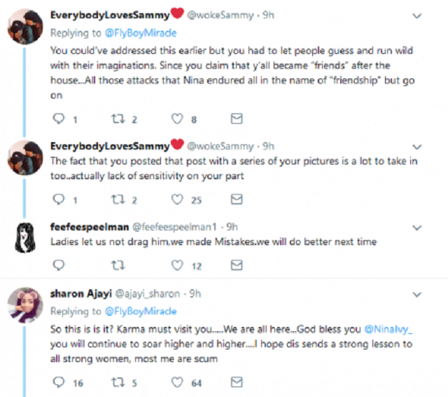 Nigerians Tears Miracle Apart Over His Relationship Statement on Nina