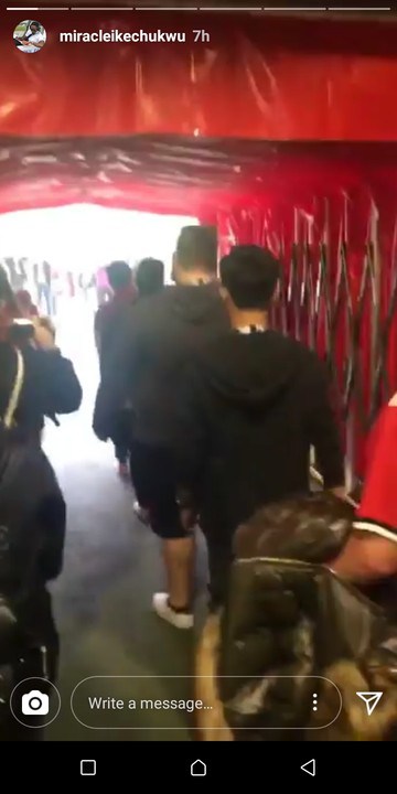 Miracle Visited Manchester United Stadium Days after Dumping Nina [Photos]