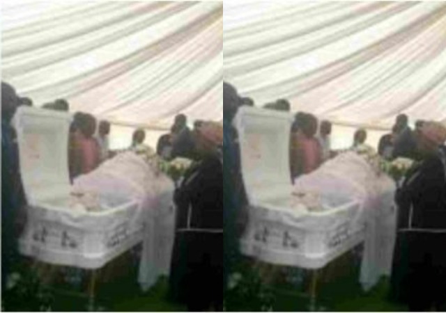 Serious Drama at Grace Mugabe’s Mother’s Funeral as Big Cobra Suddenly Shows up from nowhere