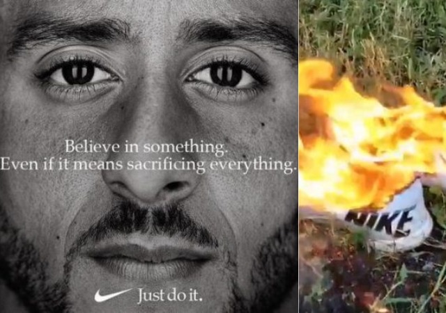Angry Nike Customers Burn Gears after Colin Kaepernick Became Face of New Ad