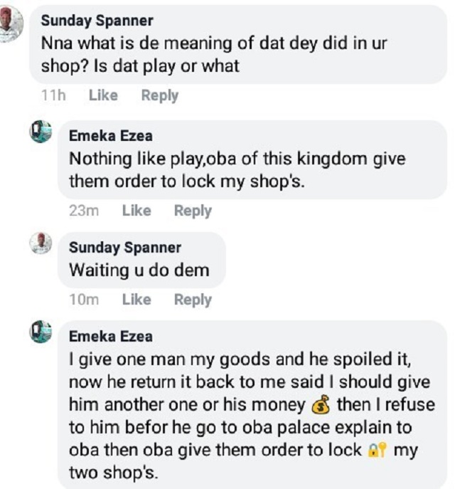 Oba Orders Trader’s Shops to Be Locked up, You Won’t Believe How [Photos]