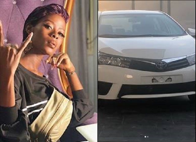 Obafemi Martins Gifts Ex-Bbnaija Khloe A Brand New Car