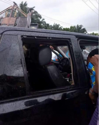 Anambra Based Pastor Comes Out Alive Unhurt After Assassins Rain Bullets on His Car