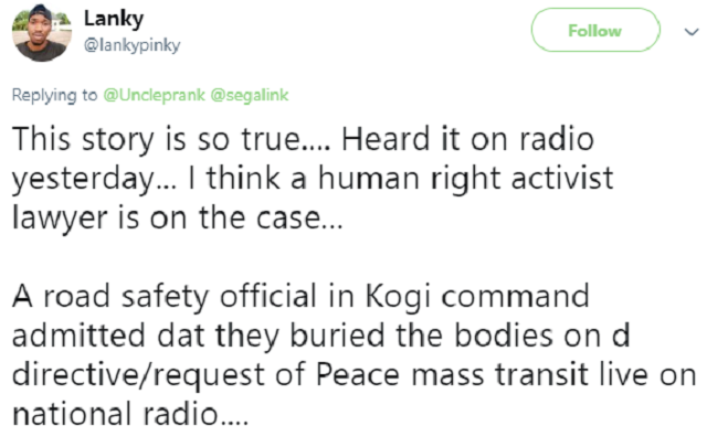 Peace Mass Transit Accused of Burying Passengers Involved In a Fatal Accident without Their Families Consent