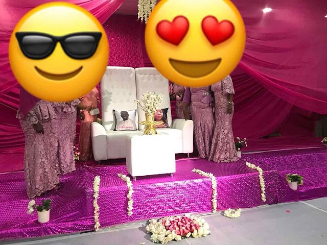Nigerian Couple Absent At Their Wedding, Represented By Pillows [Photos]