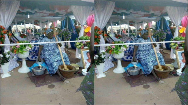 More Shocking Photo of a Dead Woman ‘Pounding Yam’ During Her Burial
