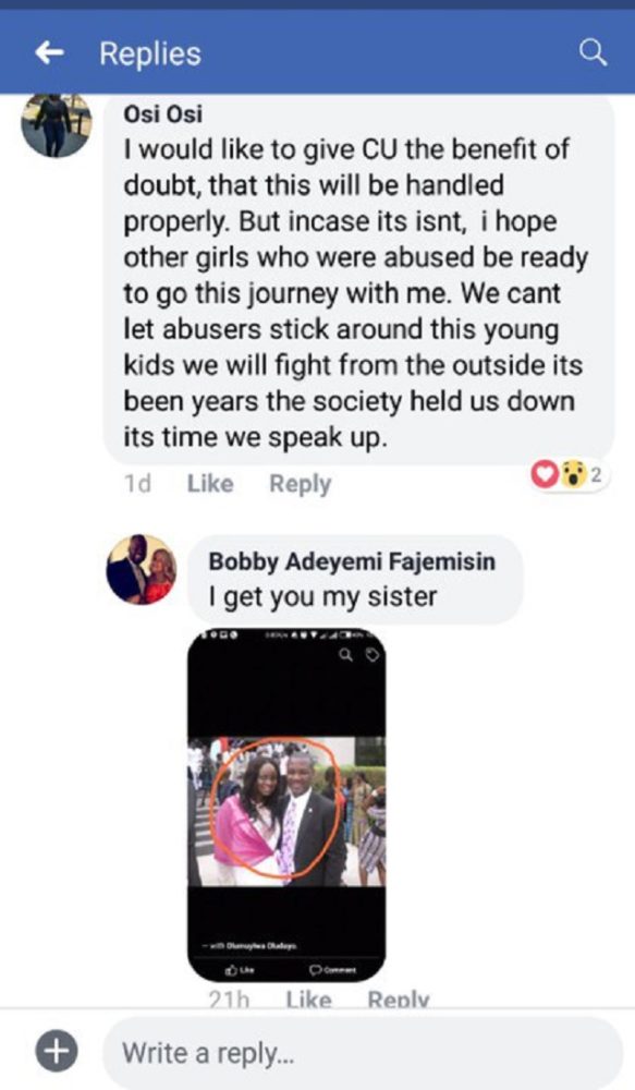 Covenant University Registrar’s S E X Scandal Update: Another Graduate Speaks out on Fresh S E X U A L Allegation