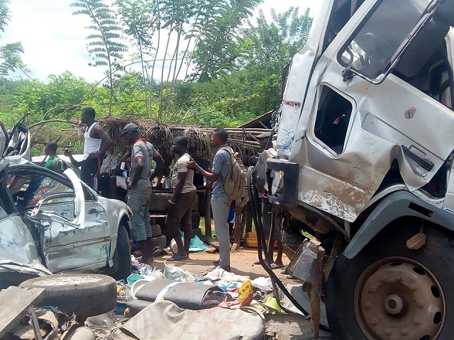 More Than 20 Led As Alleged Police Extortion Causes Multiple Vehicle Accident [Graphic Photos]