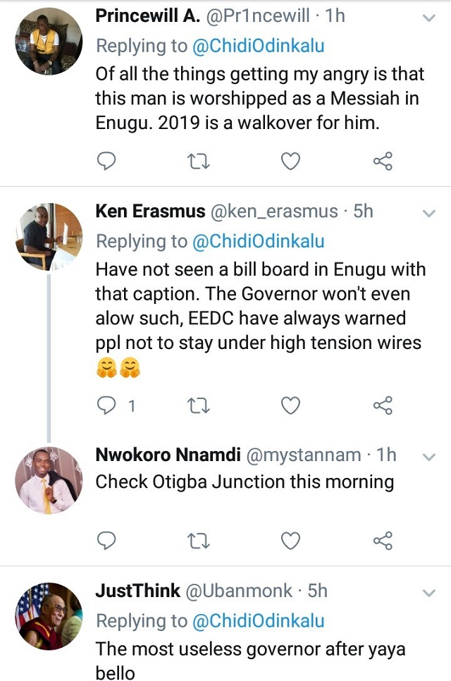 Nigerians Trolls ENUGU STATE GOVERNOR after His Campaign Billboard with "JESUS" By His Side Endorsing Him Floods Online