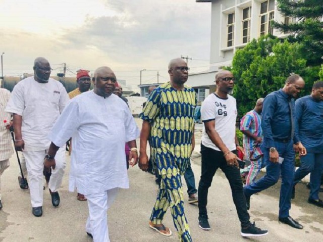 Fayose Full of Smiles As He Finally Regains Freedom after Weeks in Detention EFCC Custody