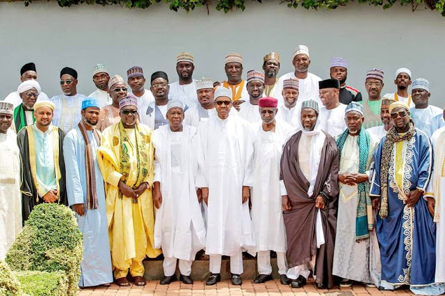 Troubled Gov. Ganduje Meets Buhari in Aso Rock amidst Bribery Scandal [Photos]