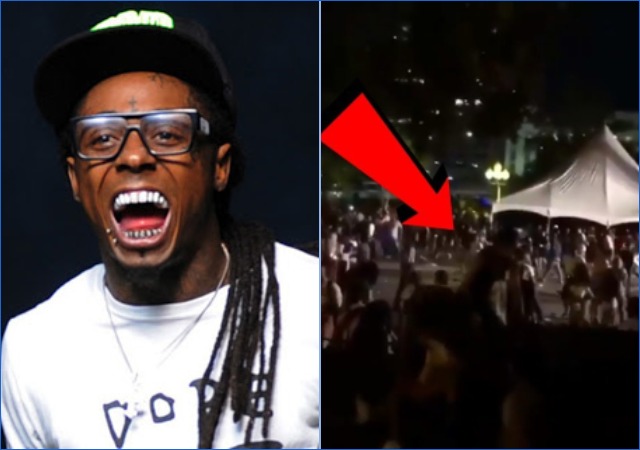 Superstar Rapper, Lil Wayne Rushed Off Stage As A3C Performance Ends In Chaos