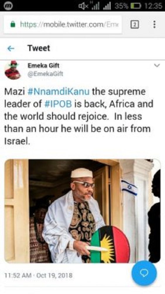 IPOB Messiah, Nnamdi Kanu Is Back, Spotted Praying In Jerusalem [Photos]