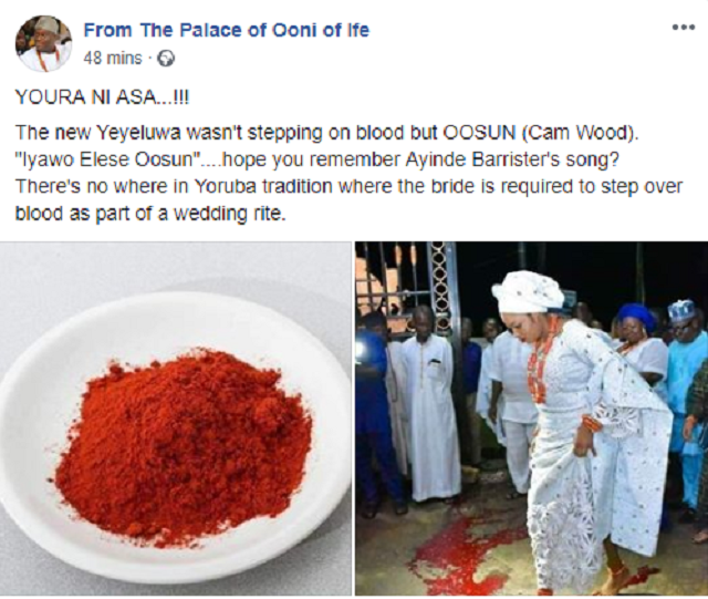 My Wife Didn’t Cross Any Blood, Ooni of Ife Says As He Gives More Clarification