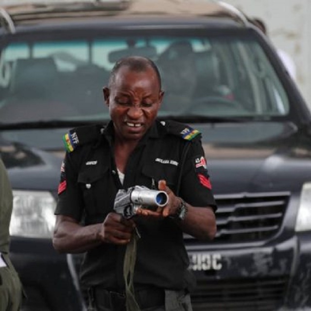 More Trending photos of police officers teargasing Saraki and other PDP leaders