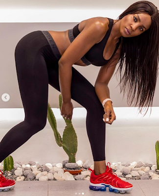 Seyi Shay Hits Gym to Get the Booty She Wants [Photos]