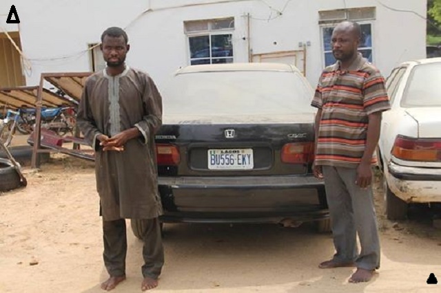 Men of Bauchi Police Arrest Suspected Car Thieves [Photos]