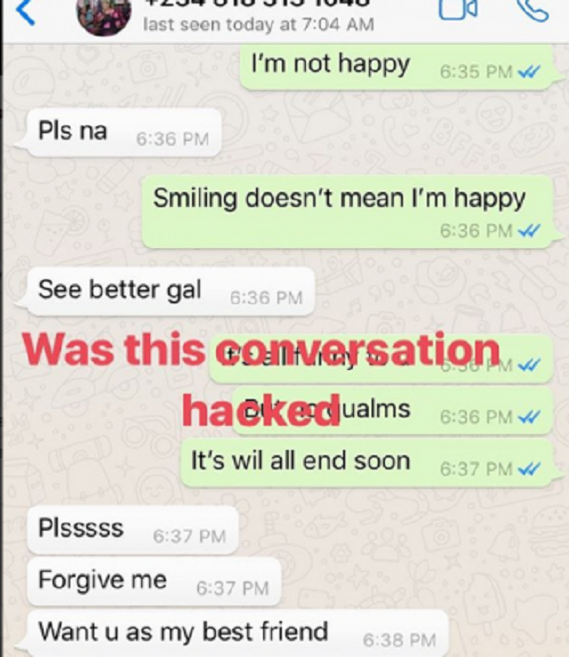 “You Make Me Attack Tonto Dikeh”, Man Says As He Leaks All His Private Chat With Lady Golfer, Sets To Leak Her Cex Tape