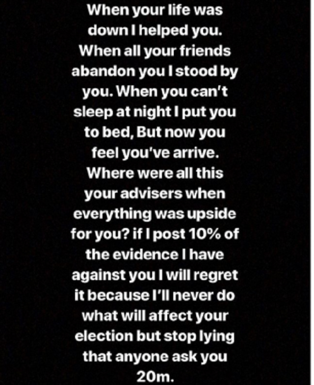 “You Make Me Attack Tonto Dikeh”, Man Says As He Leaks All His Private Chat With Lady Golfer, Sets To Leak Her Cex Tape