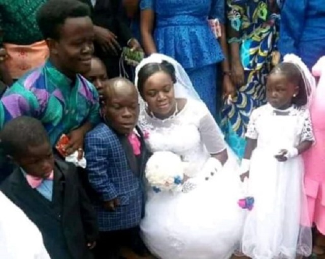 Heart Melting Photos Of Nigerian Dwarf Who Got Married To His Heartthrob