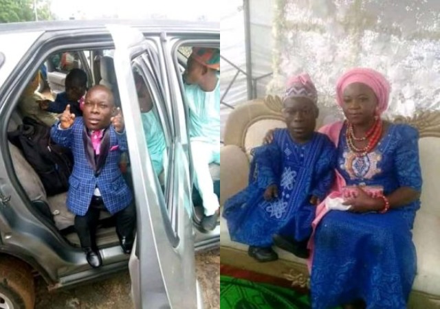 Heart Melting Photos Of Nigerian Dwarf Who Got Married To His Heartthrob
