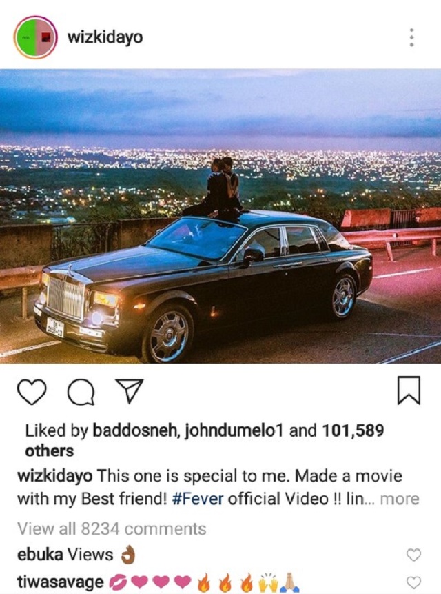 Wizkid and Tiwa Savage Profess Love to Each Other On Instagram and It Was Awesome