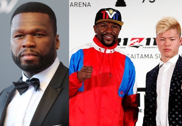 50 Cent Shades Floyd Mayweather, Minutes after Announcing He'll Be Fighting a 20-Year-Old Kick-Boxer 