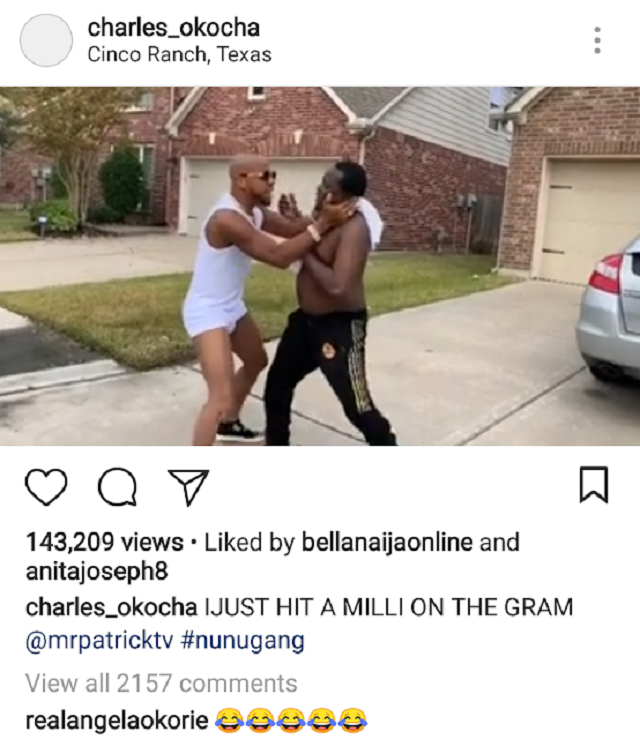 Actor and Instagram sta, Charles Okocha Hits 1 Million Followers on Instagram