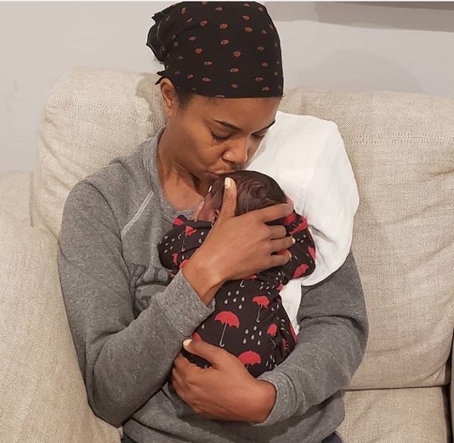 Gabrielle Union Talks About How Babies Smell As She Cuddle Her Daughter
