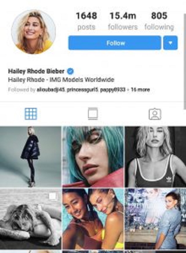 Super Model, Hailey Baldwin Takes Justin Bieber’s Last Name