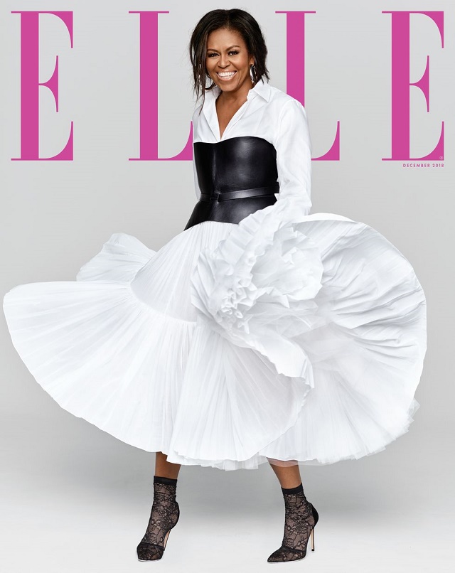 Michelle Obama All Smiles As She Covers ‘Elle”S December 2018 Issue [Photos]