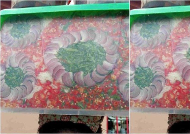 Abacha Seller [African Salad] in Owerri Goes Viral For Her Creativity