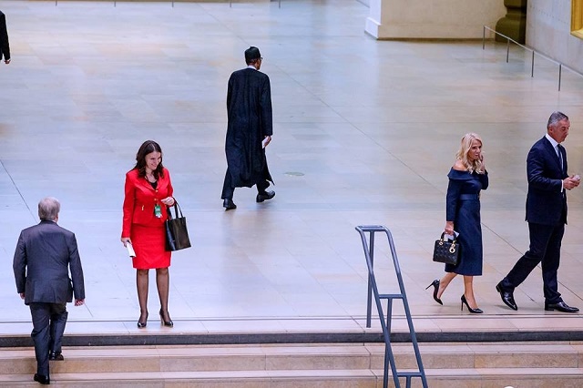 More Photos of President Buhari As He Joins World Leaders at A Dinner Hosted By Organizers Of Paris Peace Forum