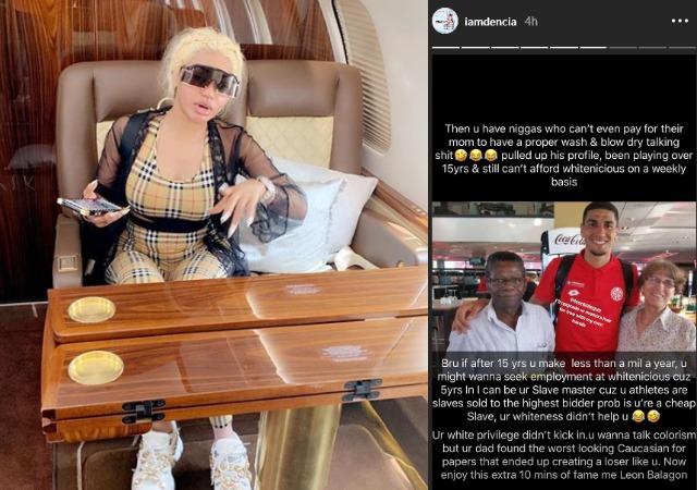 Dencia Rips Leon Balogun Apart For Speaking Against Skin Bleaching