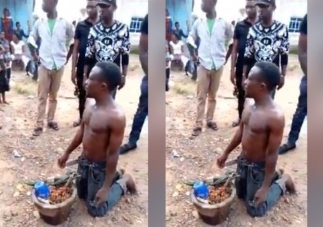 Man Caught Red-Handed, Trying To Bury Charm in an Uncompleted Building