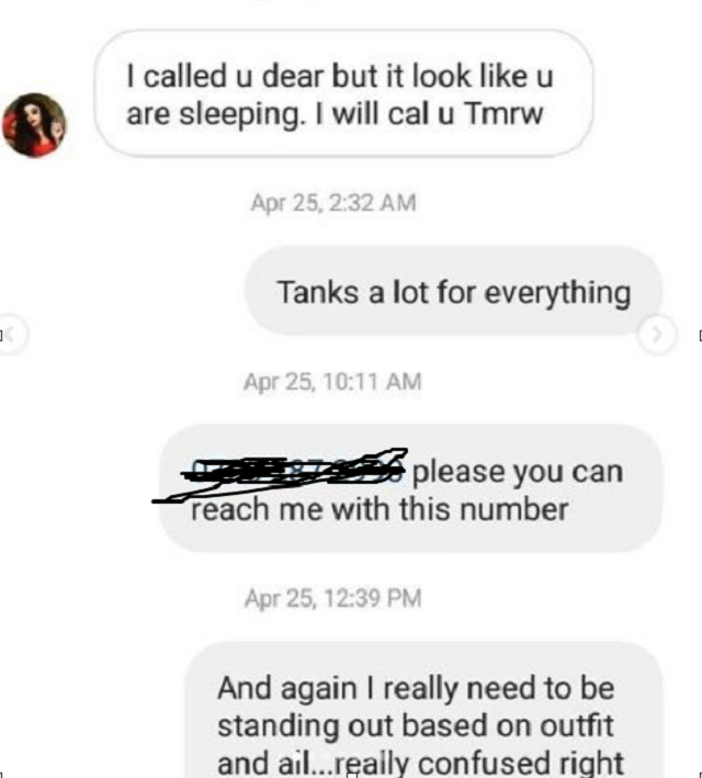 Nina's Instagram page compromised as Hackers release her 'private chats' with Alex and Bobrisky [screen shot]
