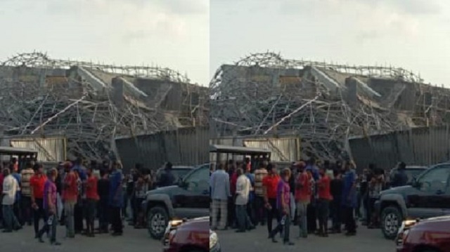 Photos From Collapsed 7-Storey Building In Port Harcourt, Many Feared Dead