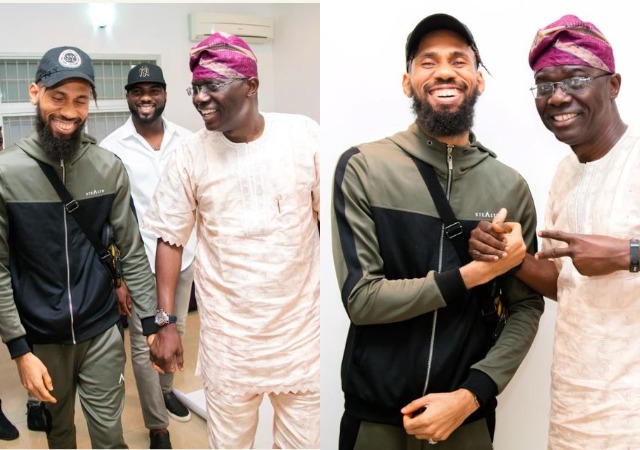 Indigenous Rapper, Phyno Spotted With Babajide Sanwoolu in Lagos [Photos]