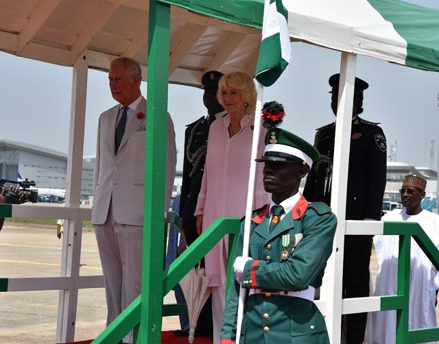 More Photos of Prince Charles and Duchess of Cornwall As They Arrives Nigeria