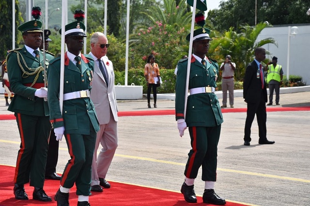 More Photos of Prince Charles and Duchess of Cornwall As They Arrives Nigeria