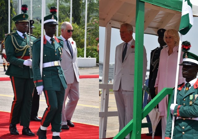 More Photos of Prince Charles and Duchess of Cornwall As They Arrives Nigeria