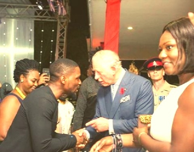 More Photos of BBNaijas's Tobi as He Meet Prince Charles in Ghana