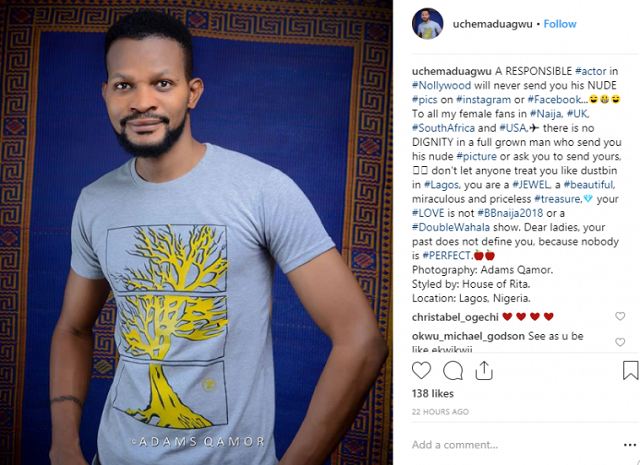 Uche Maduagwu Shades IK Ogbonna for Sending N-U-D-E Photos To Nina