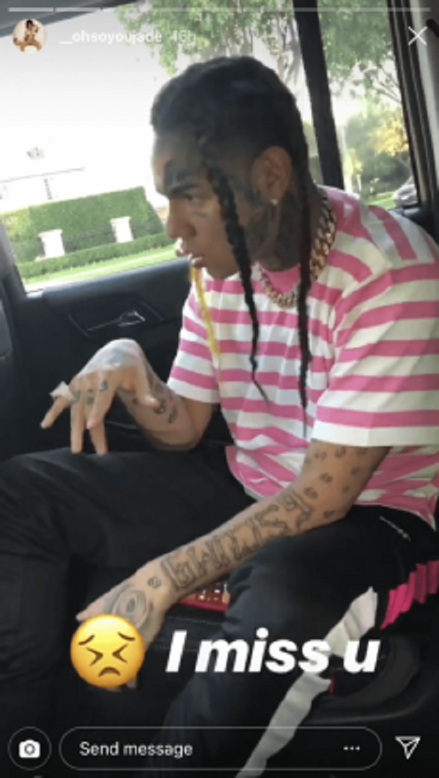 6ix9ine Buys His Girlfriend, Jade, A G-Wagon From Jail