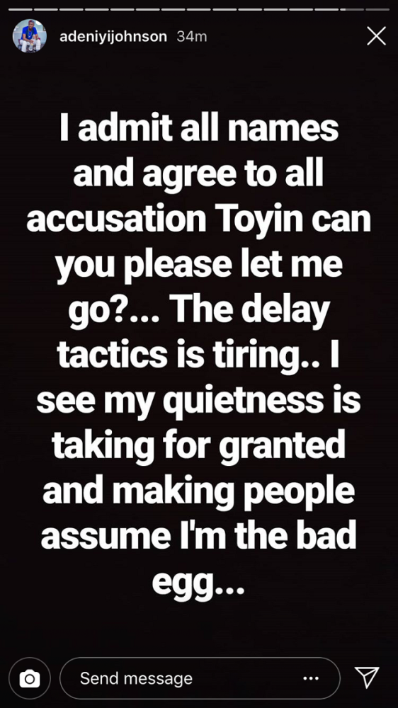 Adeniyi Johnson, Toyin Aimakhu Ex, Calls Her Out For INTENTIONALLY Delaying Their Divorce, After She Can’t Get Her Own Husband