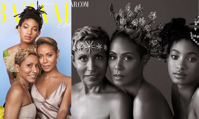 Jada Pinkett Smith, Her Mom and Daughter Go Topless as They Cover Harper’s Bazaar [Photos]